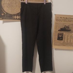 Loft/Ann Taylor Marisa Black Grid Dress Pants